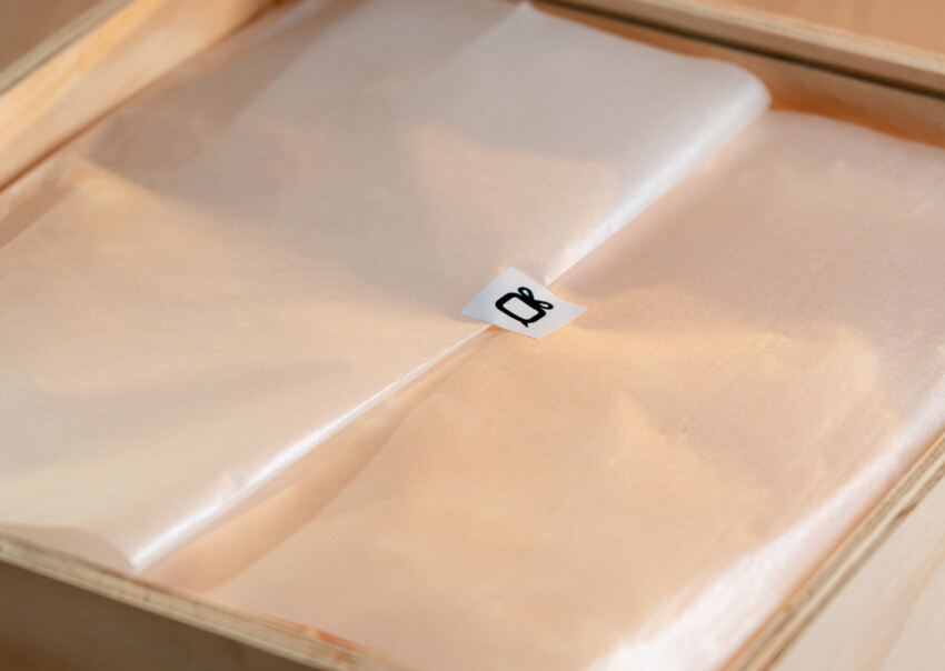 carta velina perla su gift box