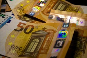 banconote regali di Natale