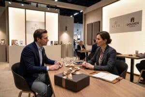 Gift box personalizzata per lead qualificati durante una fiera B2B